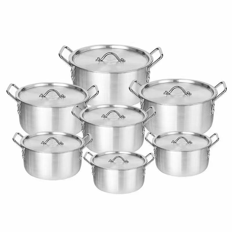 Best Selling Casserole 7pcs Pots With Lid Aluminum Caldero Cooking Pot Sets