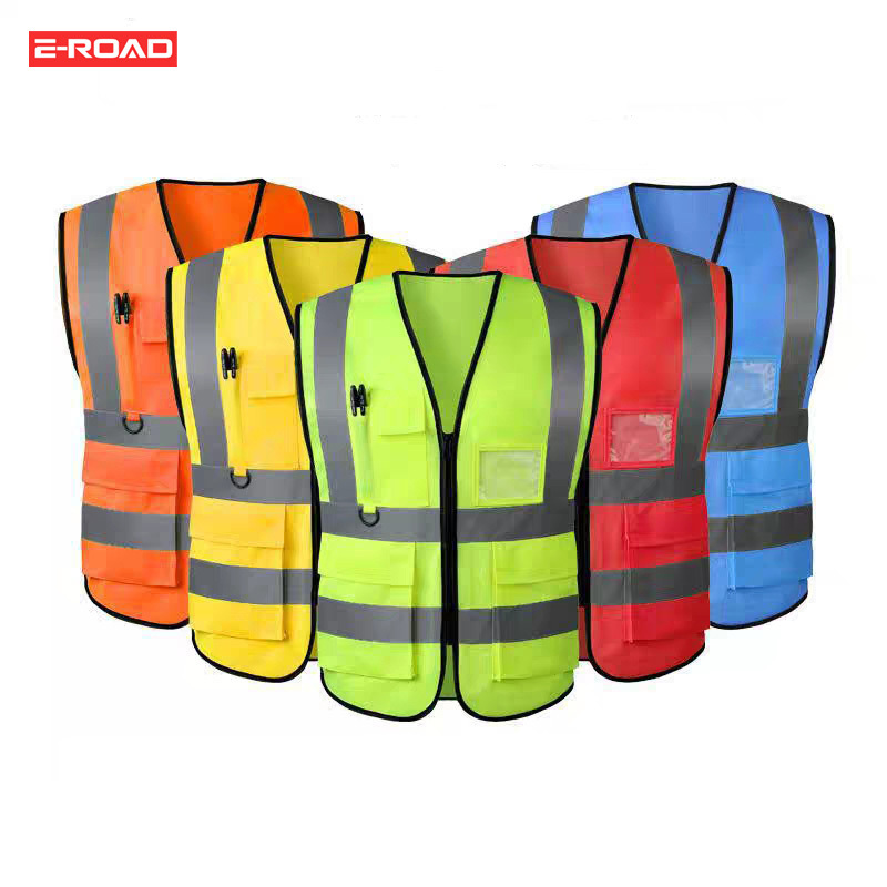 working clothes High Visible Patch with Pocket Security Guard safety jackets reflective safety clothing vest