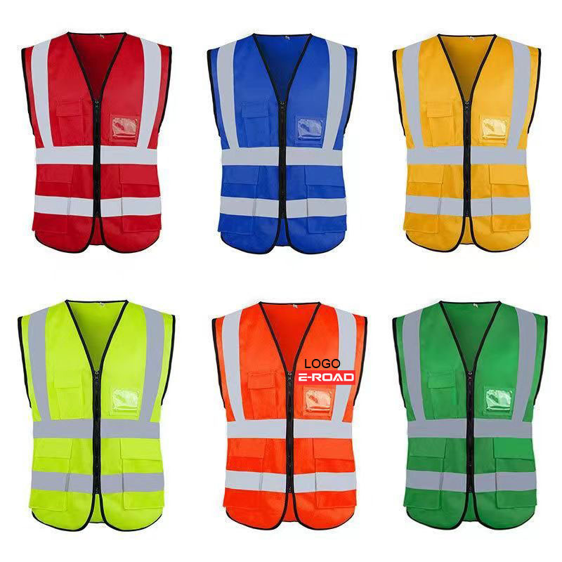 working clothes High Visible Patch with Pocket Security Guard safety jackets reflective safety clothing vest