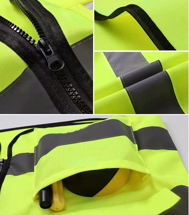 working clothes High Visible Patch with Pocket Security Guard safety jackets reflective safety clothing vest