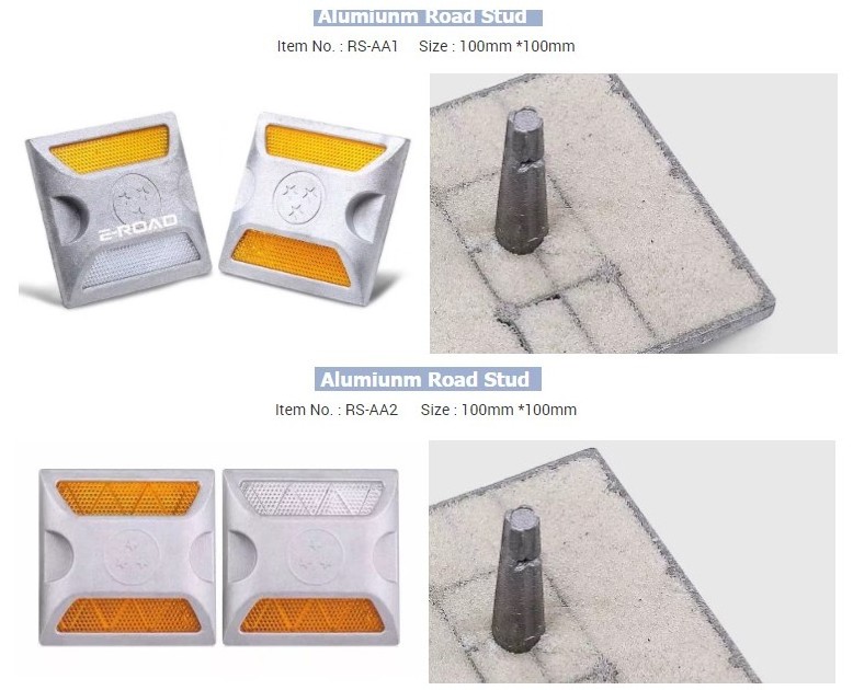 Traffic Safety Reflective raised pavement Road Marker Aluminum Road Stud