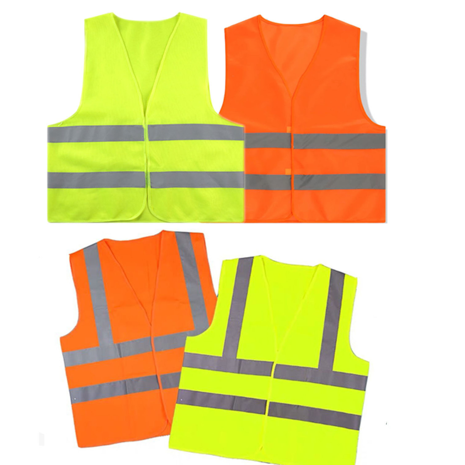 Hi Vis Safety High Visibility Fluorescent Warning Reflective Safety Vest Clothing