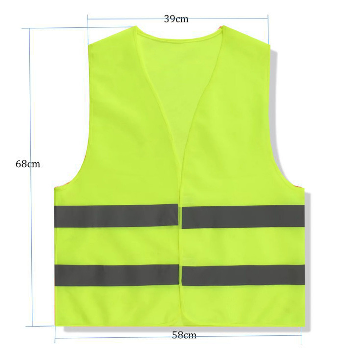 Hi Vis Safety High Visibility Fluorescent Warning Reflective Safety Vest Clothing