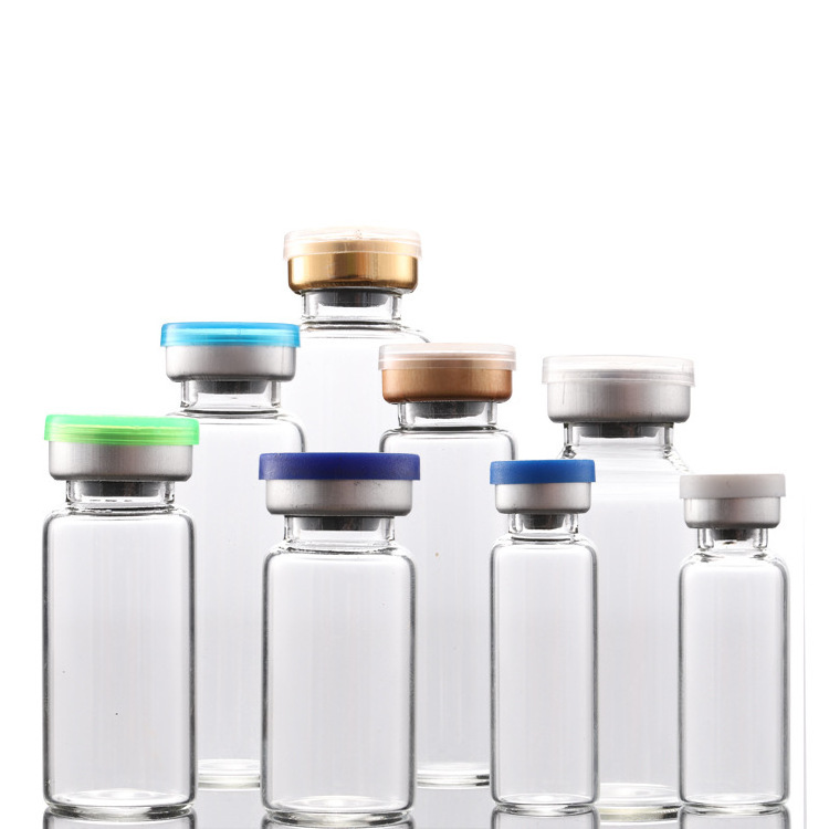 2ml 3ml 4ml  5ml 6ml 7ml 8ml 10ml 15ml 20ml 30ml clear glass vials bottle for cosmetics and pharmacy medicine