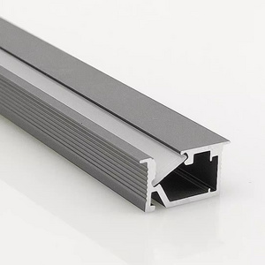 Beveled LED aluminum profile light embedded 14* 8mm cabinet bookcase light extruded aluminum profile