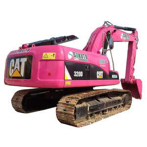 Cheaper Second Hand Original CAT320D crawler excavator Pink CAT320d 325C 320C used excavators cat320