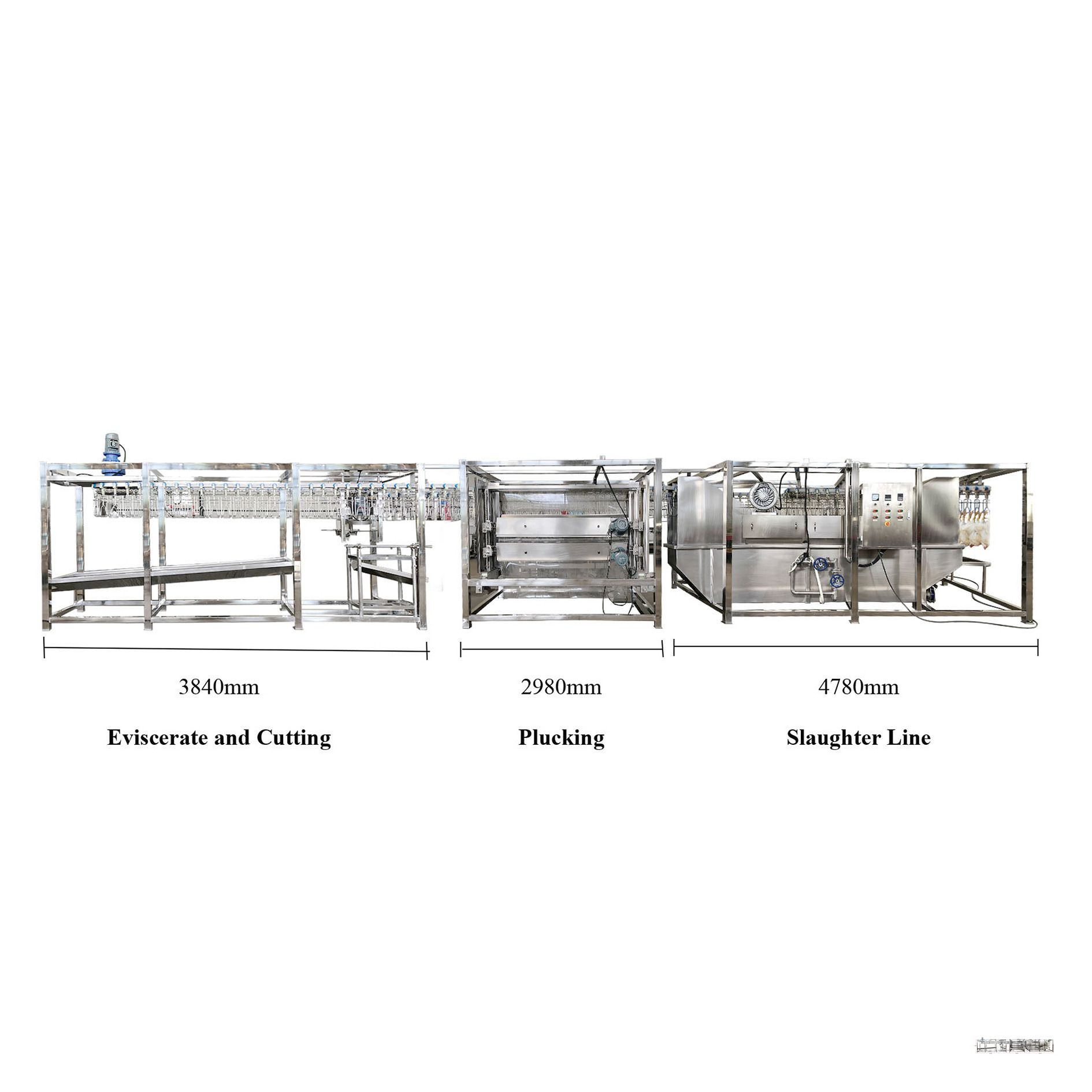 Automatic Chicken Slaughtering Line chicken plucker chicken feather removal machine poultry slaughtering equipment