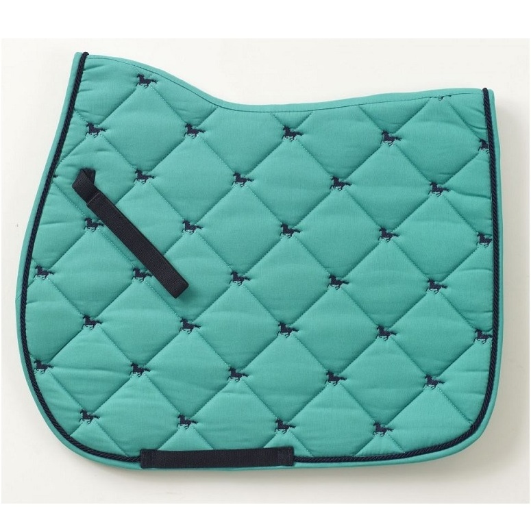 english Hot Sale Fashion Equestrian Riding Equipment Manufacturer Custom Quilted Cotton Classic Horse English Saddle Pad