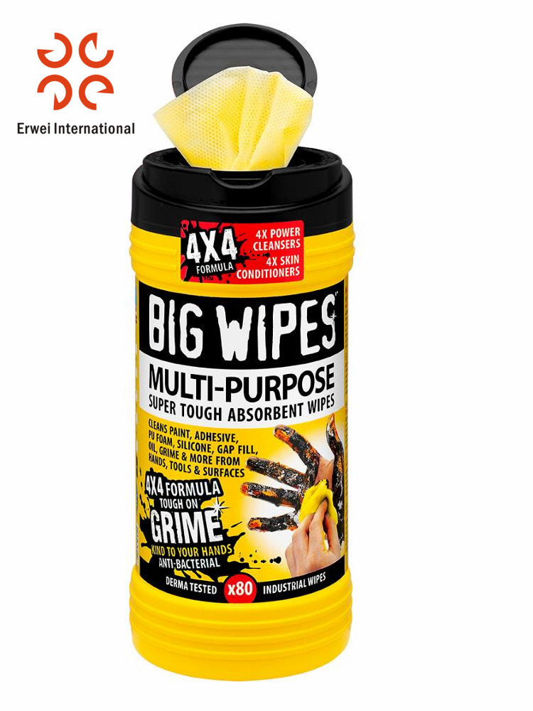 Multi purpose Industrial Cleaning Wet Wipes Hand Wipes for Heavy Duty Work