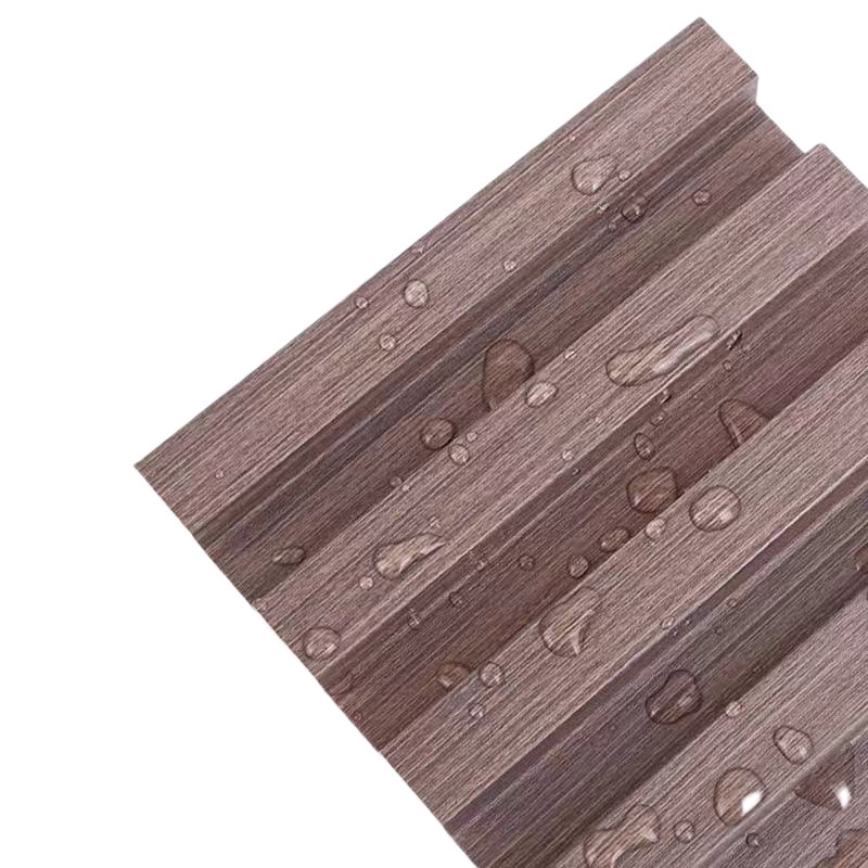 E&R WOOD Waterproof 3D Pvc Cladding Home Decor Wall Panel Pine Solid Wood Wall Board For Hotel