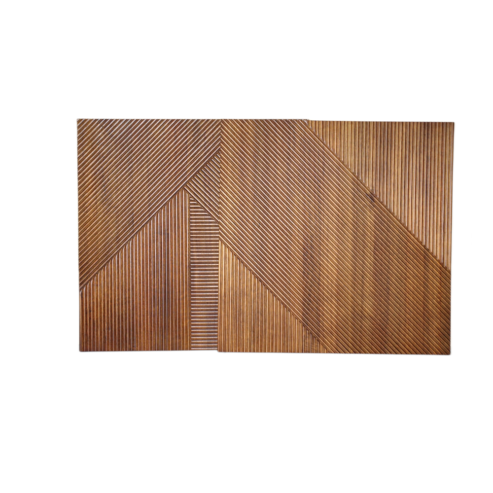 E&R WOOD Interior Wooden 3D Texture Wall Decorative Panel Indoor Wood Wall Panels For Office Building