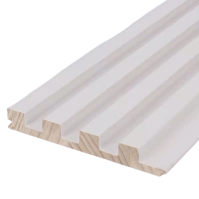 E&R WOOD High Durability Modern Peel And Stick Fluted Ceiling Living Room Sheets Wood Wall Panel