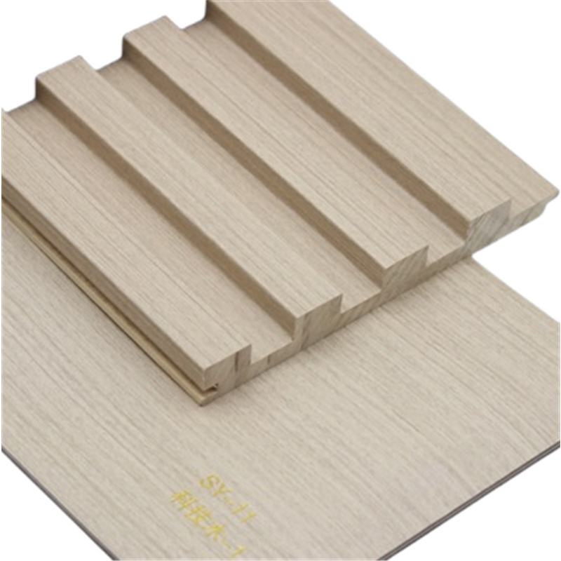 E&R WOOD Modern Wainscoting Cladding Slat Wall 3D Pvc Decorative Wall Panel Wall Paneling Indoor Interior For Home