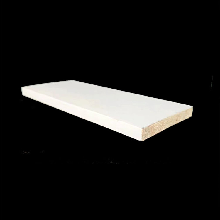 Modern White Primed MDF Baseboard Solid wood Baseboard Moulding for Interior Home Door Frame Panel Cornice Skirting Board