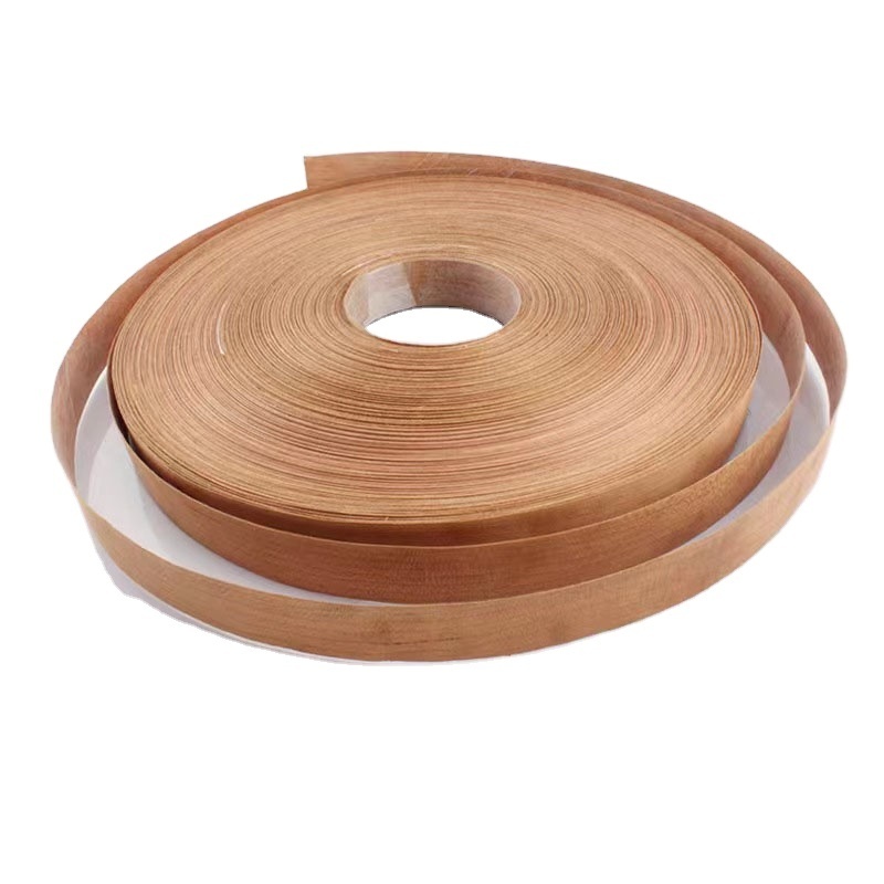 0.50mm 1mm 2mm and 3mm Natrual Sliced Cut American cherry walnut oak  Edge banding Wood Veneer edge banding roll Tape