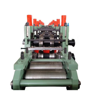 ERW 114mm high-precision round to square carbon steel pipe rolling machine with automatic accumulator