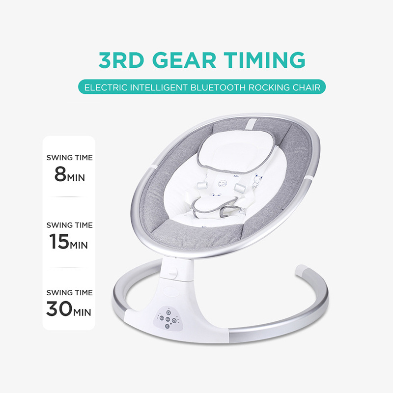 Mecedora Electrica Bebe Portable Automatic Cradle Rocker Rocking Chair Bouncer New Born Electric Baby Swing Bed