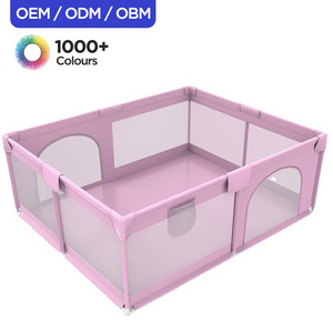 corral para bebes juegos Folding Indoor Square Travel Play House Fence Baby Foldable Toddler Baby Playpens With Balls