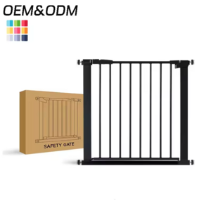 Wholesale OEM Baby Pet Safety Gate with Swing Open Door High Quality Metal Doorway Barrier Protection Safety Gate