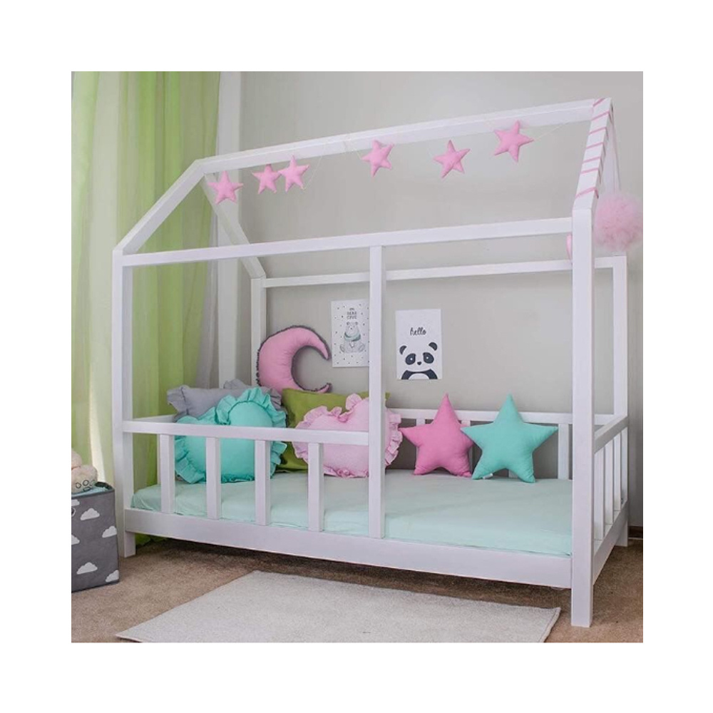 2024 Nordic Style Baby Nest Bed Wood Hostel Furniture Wooden Bed Wood Baby Sleeping Bed For New Born 1 Pieces