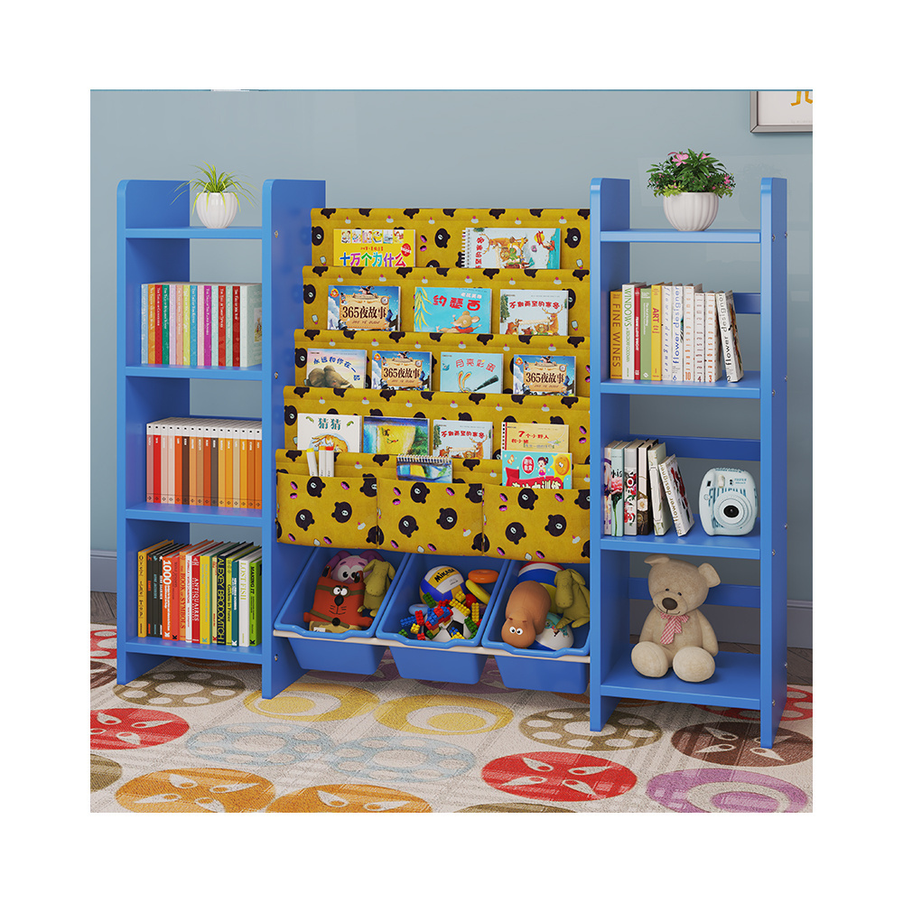 Unique Cube White Modern Kids Living Room Simple Office Wooden Library Floor Bookshelf Wood Bookcases