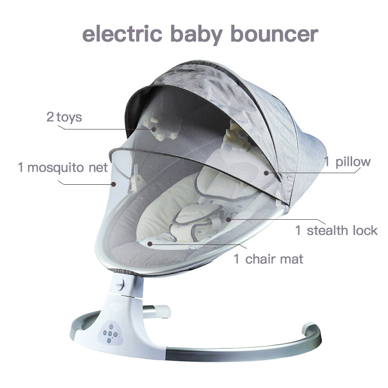 Berceuse Electrique Sleeping Crib Bassinet cradle Usb Music Automatic Swing Electric 3 In 1 Baby Dining Chair Bouncer