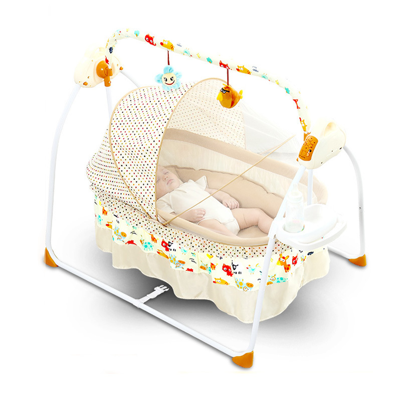 Comedor Para Bebe 3 En 1 Folding Toddler Swing Chair Electric Vibrating Rocker Seat Bed New Born Baby Bouncer