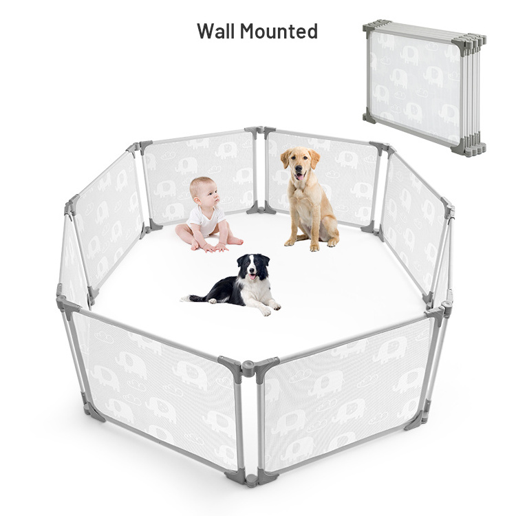 Chocchick Foldable Indoor Indoor Kids Plastic Fence Baby play pen playground playpen with slide and swing for baby