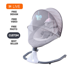 2022 new Indoor dining 5 in 1 horse newborn gift seat auto bed durable toddler 0-12 months baby rocker bouncer swing chair