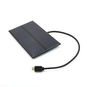 Solar Battery Charger 1.65W 5.5V Output USB Micro Android Micro USB port 5V 300mA Charge Regulators Solar Panel