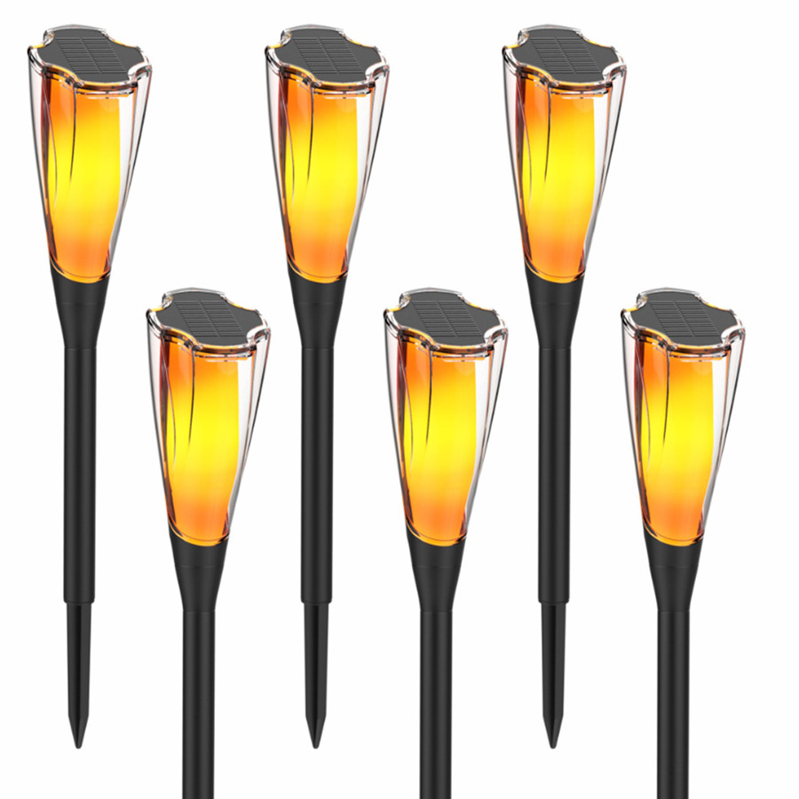 Solar Garden Lights LED Flickering Flame Lights Solar Light Flickering Flame Halloween Decorations