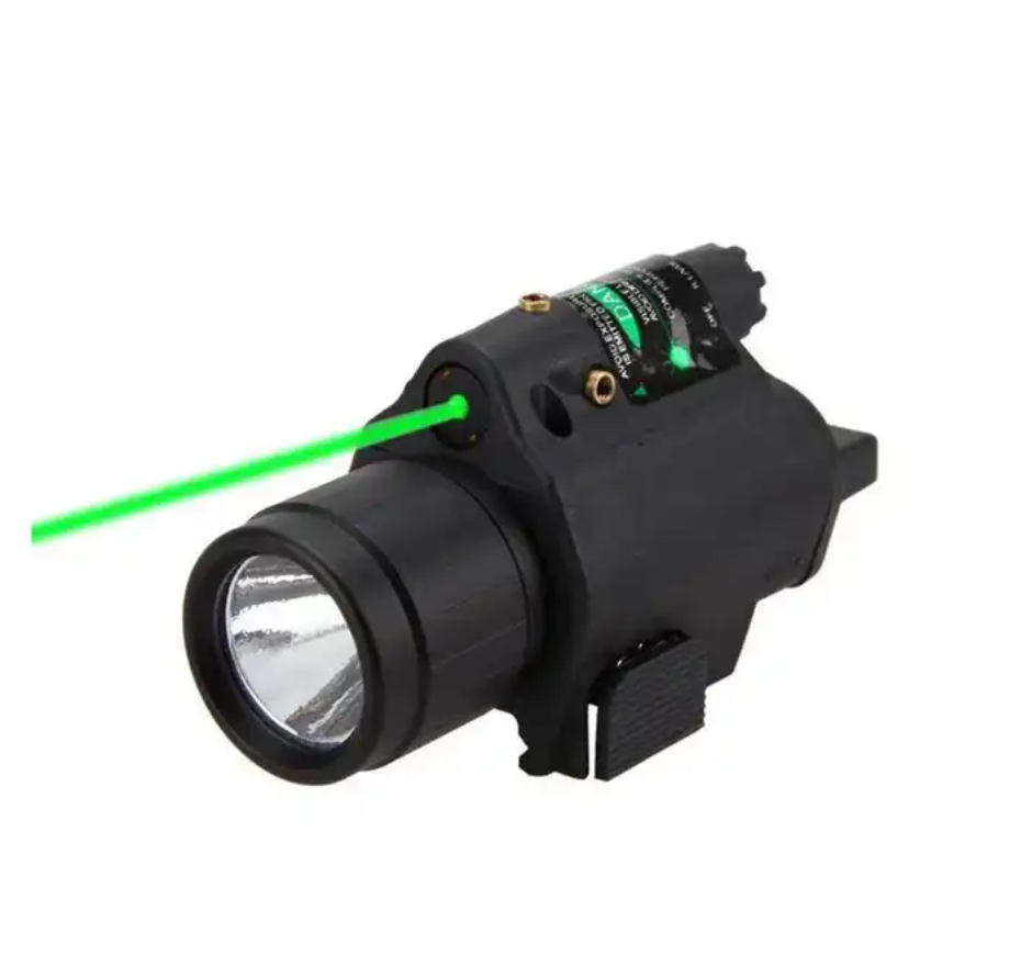 650nm Red or Green  Aiming Laser Super BrightTactical Lamp Light Led Flashlight Fit For 20mm With Tail Switch