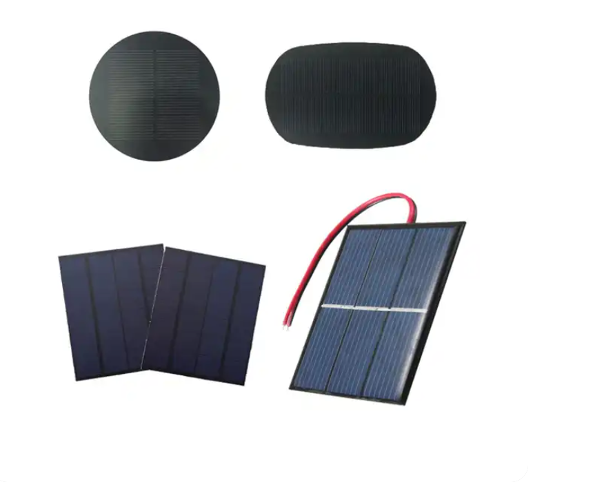 Custom made small mini size solar cells round triangle square epoxy pet etfe solar panel