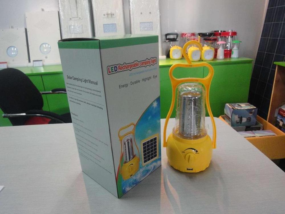 Indoor/Outdoor Rechargeable Camping Solar power AC Charger USB power bank High bright hand bar solar led lantern