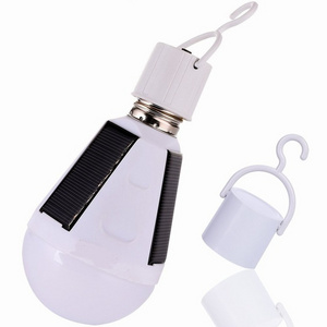 In/Outdoor Garden Portable Solar Panel Powered Lamp E27 7W/12W Rechargeable Emergency Led Lighting Bulb