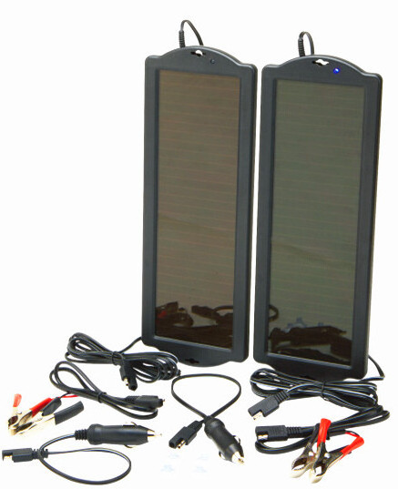 1.5W Battery Terminal Trickle Charger 12V Cigarette Renewable Energy Amorphours Thin Flim Solar Panel