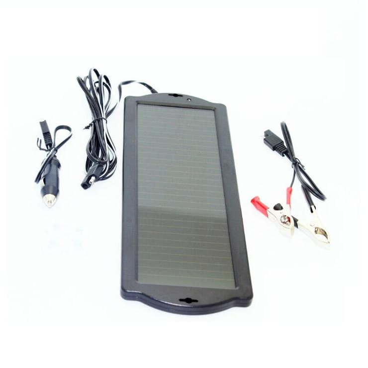 1.5W Battery Terminal Trickle Charger 12V Cigarette Renewable Energy Amorphours Thin Flim Solar Panel