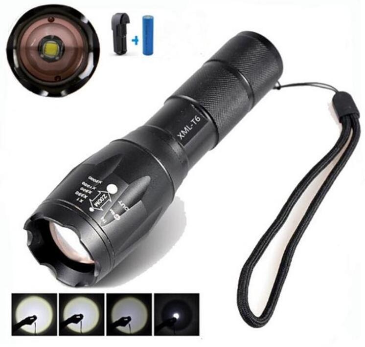 Waterproof High Lumens USB Rechargeable 5 Modes T6 LED lamp torch zoom portable powerful tactical flashlight outdoor