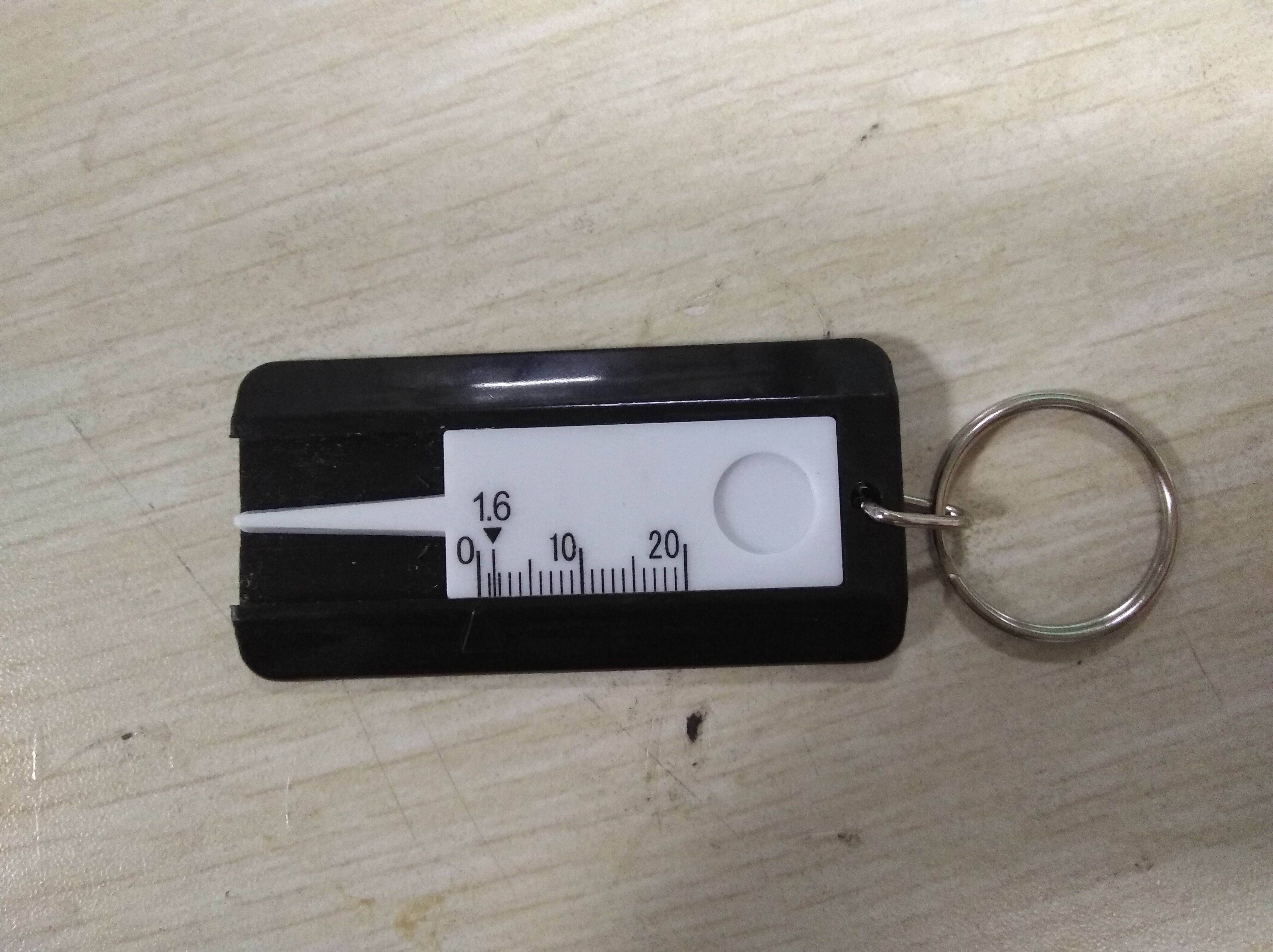 Promotion gift of Tire tread depth gauge with Ring