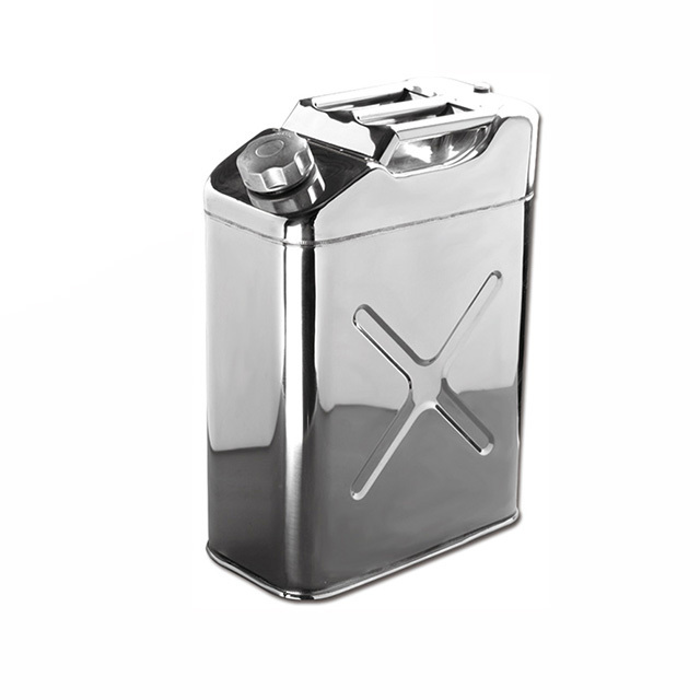 customized color 20L Stainless steel jerry can pertol fuel can with bracket