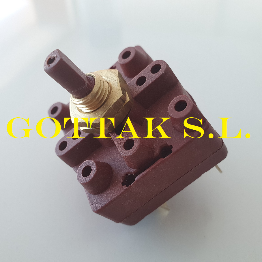 GOTTAK S.L. 25 Amps Rotary Switch for Household Appliances 250 V 400 V 50000 4-RH ES for Category Rotary Switches