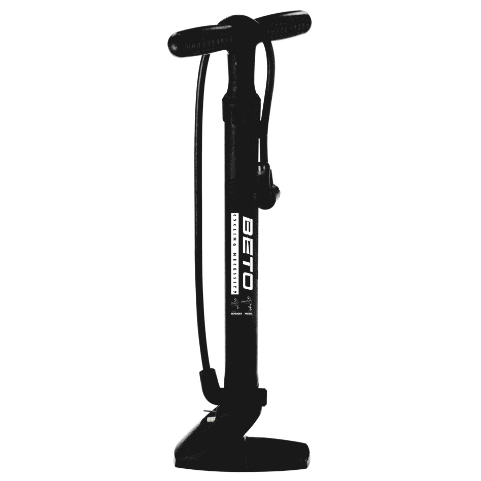 PLASTIC FLOOR PUMP , BLACK, BETO CARD