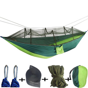 Lightweight Portable Camping Hammock With Waterproof Mosquito Net Hammock Canopy 210T Nylon Hammocks