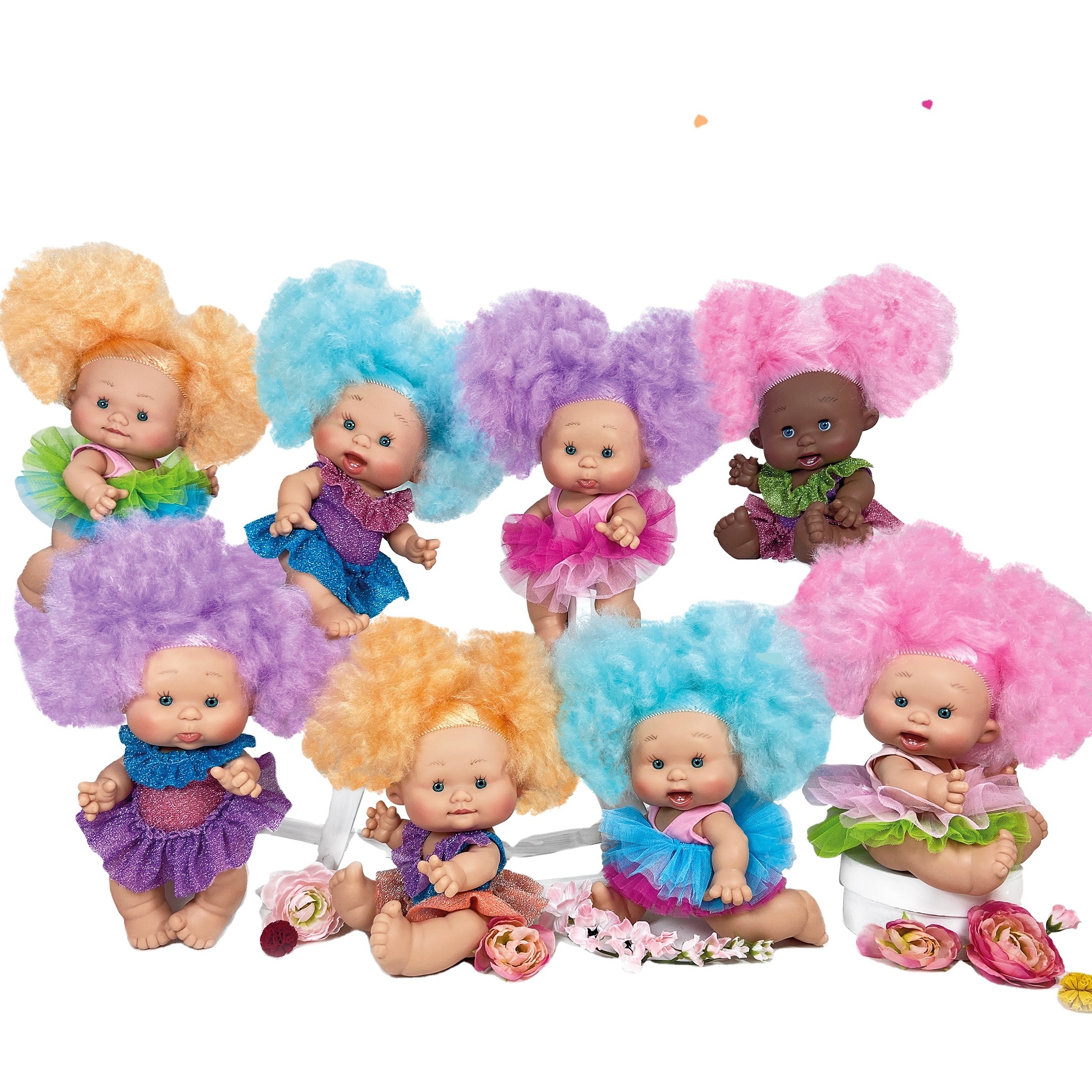 High quality Spanish handmade doll Pepote Cotton Candy Doll Display box assorted anatomically correct for playing children