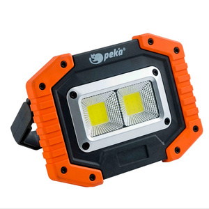 Rechargeable LED worklight with dual supply 10W Professional Flashlight Standing Light by Pekatherm