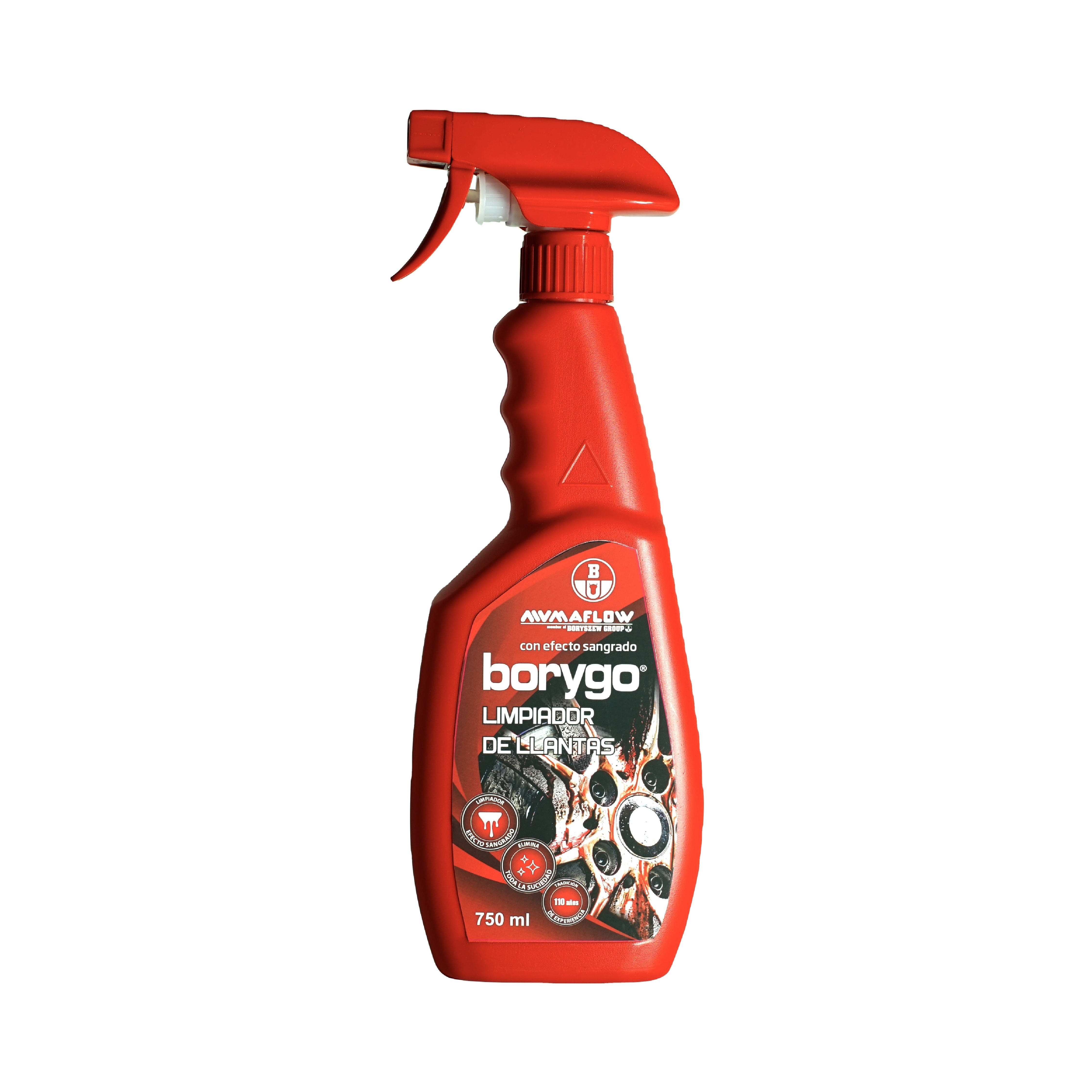 High Quality made in Spain 750ml bleeding effect Wheel Rim Cleaner for cleaning all types of car wheels