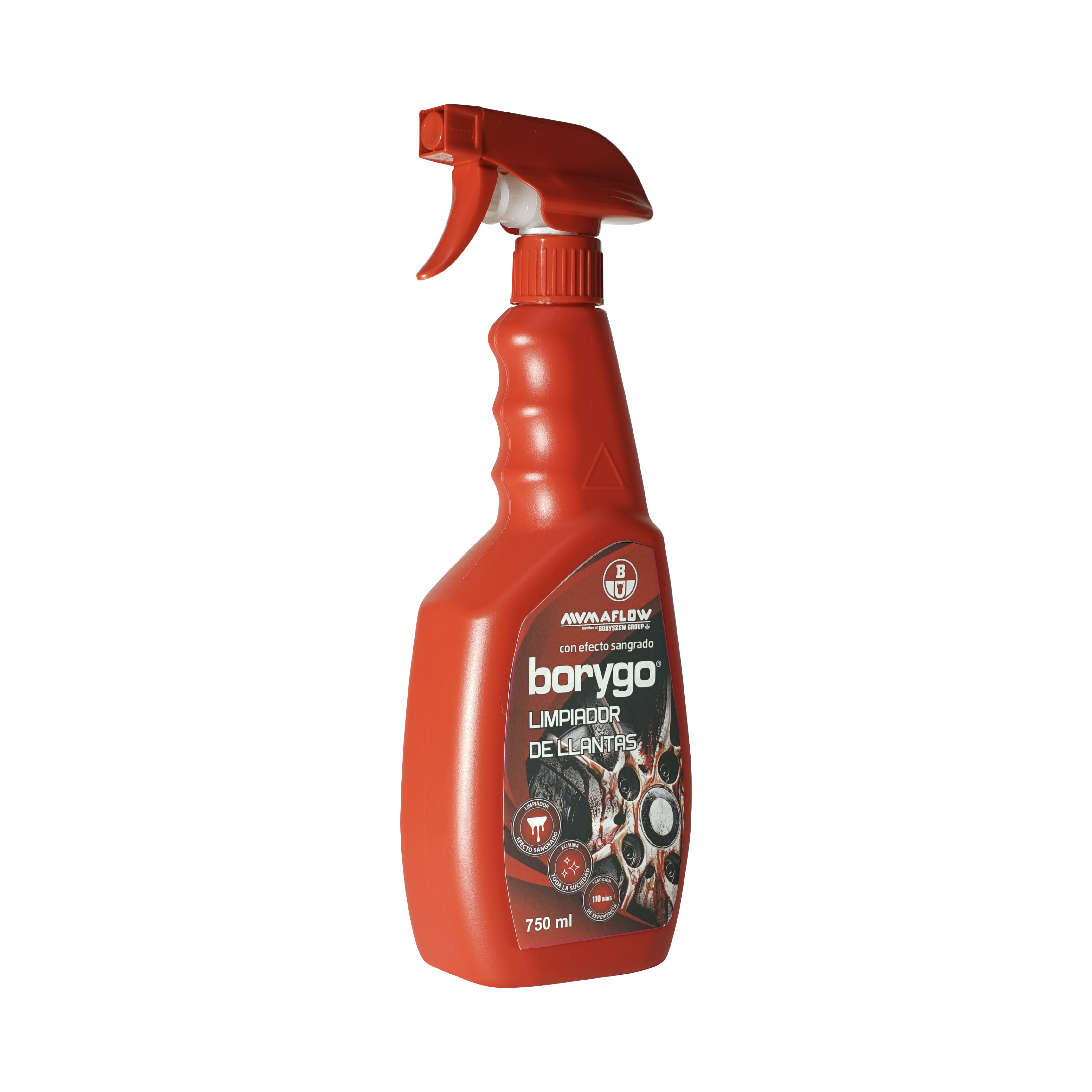 High Quality made in Spain 750ml bleeding effect Wheel Rim Cleaner for cleaning all types of car wheels