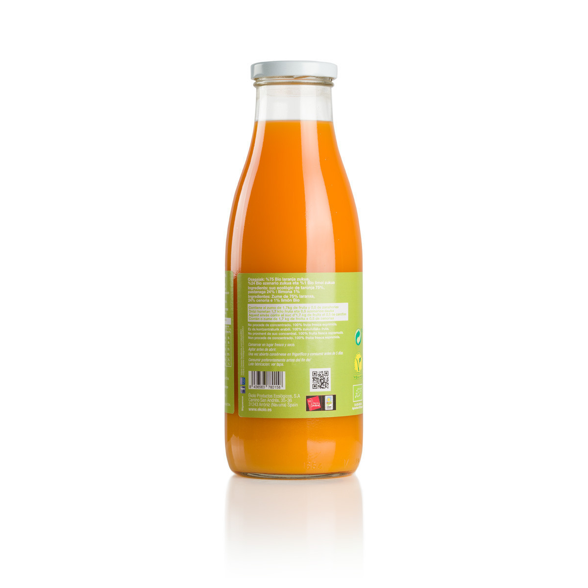 Orange and Carrot Juice 750 ml BIO Organic