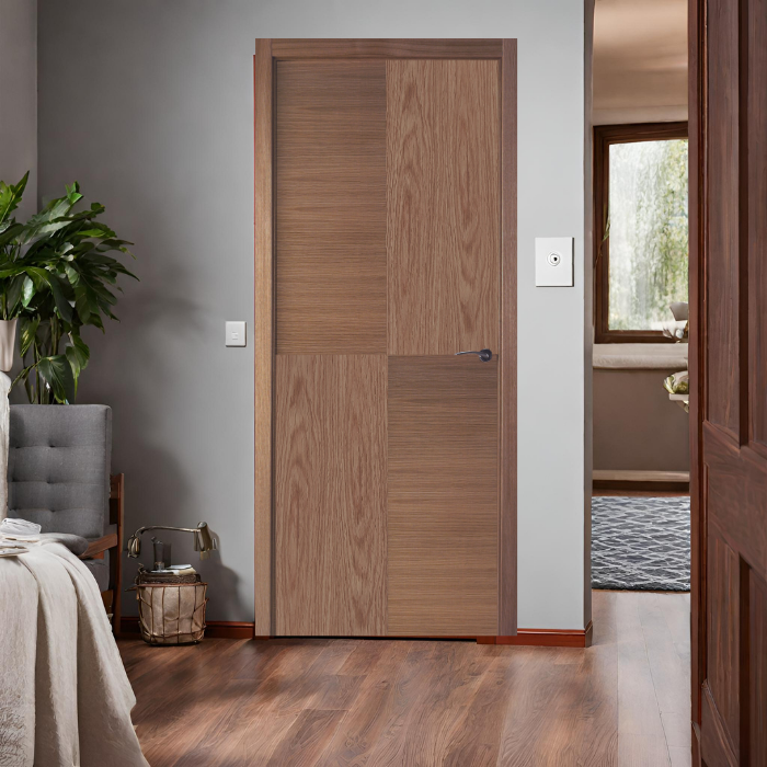 New design Spanish internal solid door contemporary design fire and acoustic for modern interior rooms and hotels