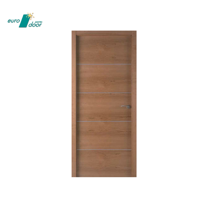 High quality Spanish timber internal door natural veeer with aluminium deco folding and sliding